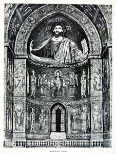 1952 Rotogravure Duomo Monreale Italy Cathedral Roman Catholic Santa Maria XGIC3