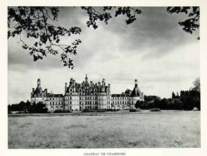 1952 Rotogravure Chateau De Chambord France Renaissance Architecture XGIC3