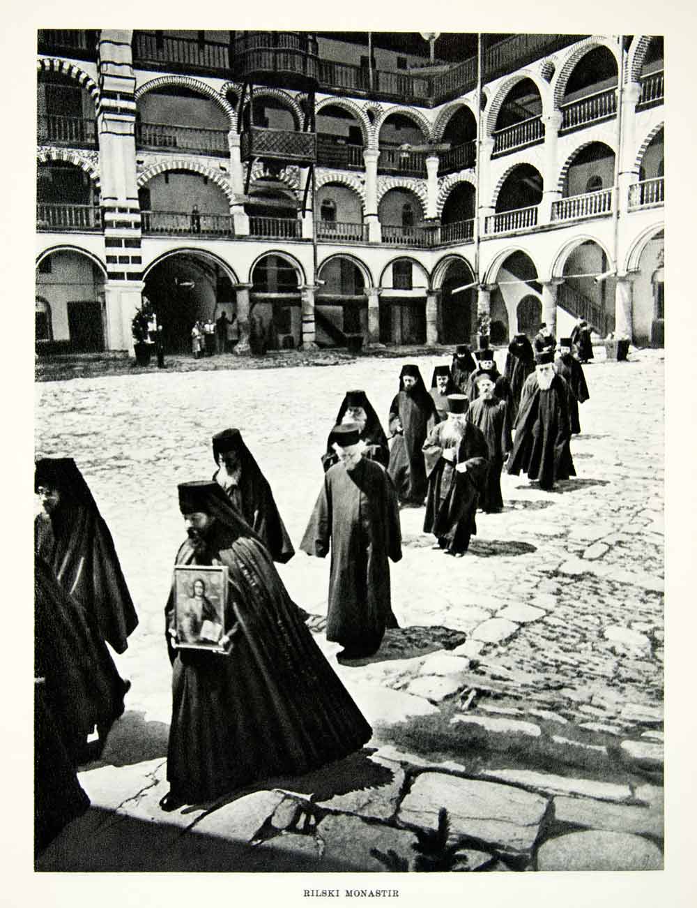1952 Rotogravure Rila Monastery Saint Ivan Eastern Orthodox Church XGIC3