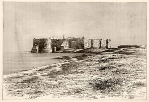 1893 Wood Engraving Jerba Djerba Island Tunisia Gulf Gabes Ghazi Mustapha XGIC8
