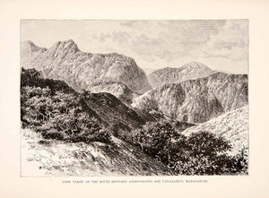1890 Wood Engraving (Photoxylograph) Landscape Andovoranto Tananarivo XGIC9