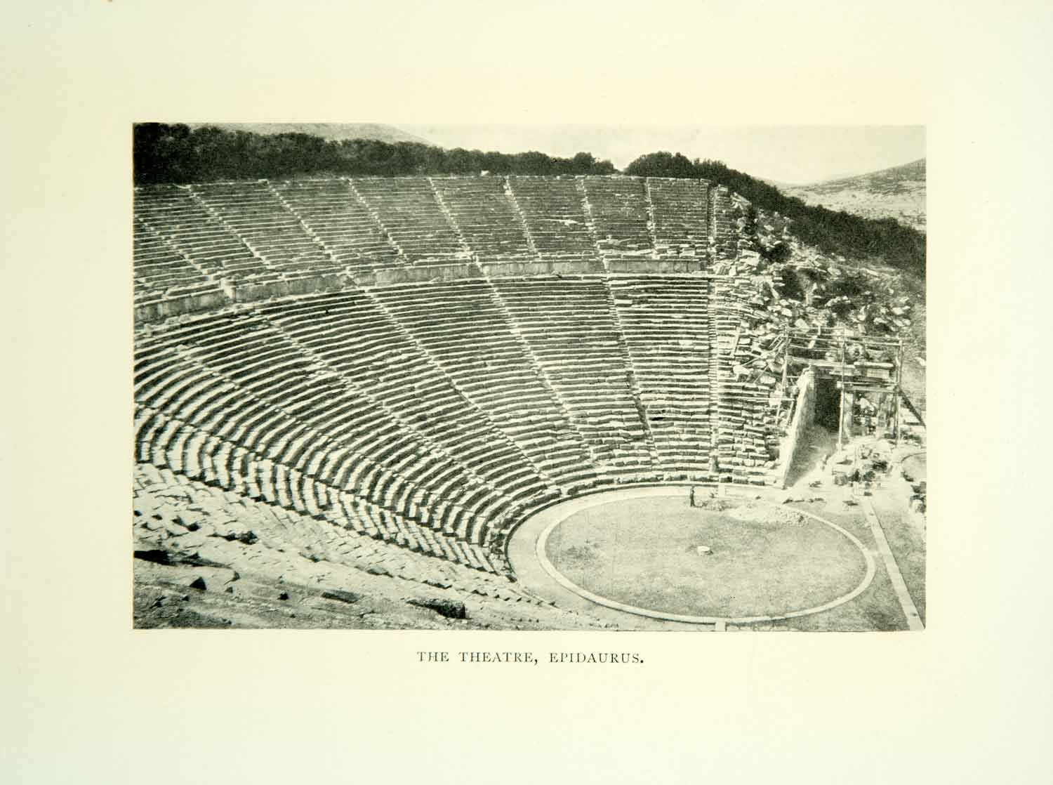 1909 Print Theater Epidaurus Argolis Greece Europe Archaeology Ruin XGID3