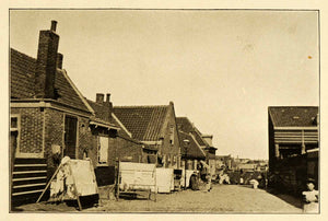 1911 Print Old Scheveningen Holland Streetscape Cityscape Historic Image XGJ3