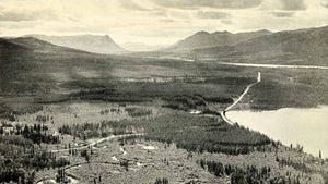 1943 Print Alaskan Canadian Highway Landscape WWII Public Works Historic XGJ7