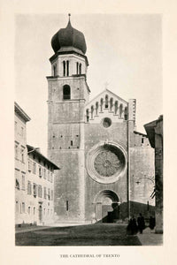 1925 Halftone Print Cathedral Trento Italy Architecture St. Vigilus XGJA2
