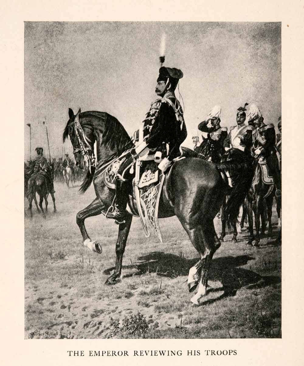 1910 Halftone Print William Second Emperor Berlin German Horse Uniform XGJA4