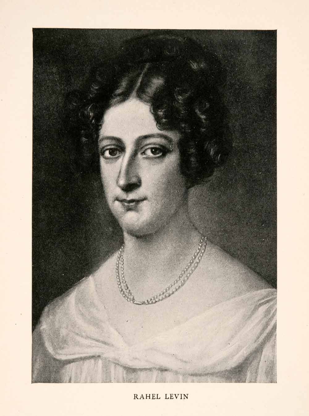 1910 Halftone Print Rahel Levin Varnhagen Victorian Woman Jewish German XGJA4