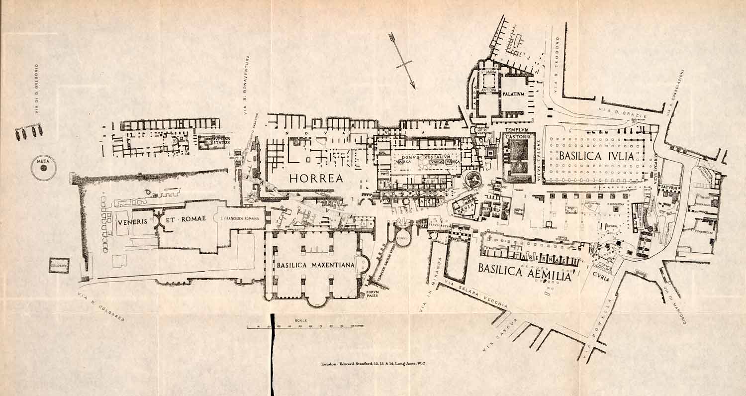 Roman Forum Plan