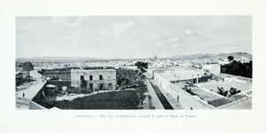 1907 Print Mexico Chihuahua City Skyline Cityscape Buildings Diego Ybarra XGJA9