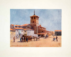 1906 Color Print Wigram Zamora Castile Leon Spain Church Santa Maria Horta XGJB3
