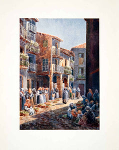 1906 Color Print Wigram Bejar Salamanca Castile Leon Spain Marketplace XGJB3