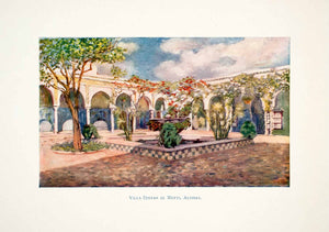 1905 Color Print Villa Djenan El Mufti Algiers Algeria Floral Villa Park XGJB6