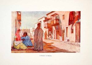 1905 Color Print Street Biskra Algieria Cityscape XGJB6