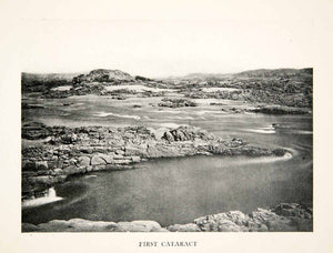 1911 Print Egyptian Cataract Rock Formations Natural History Landscape XGJC9