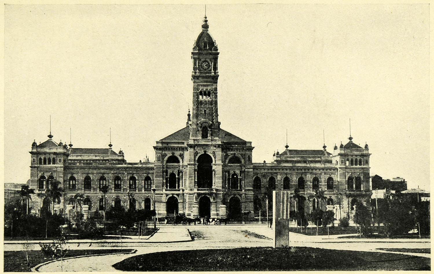 1906 Print Argentina Municipality Building Architecture La Plata South XGK5