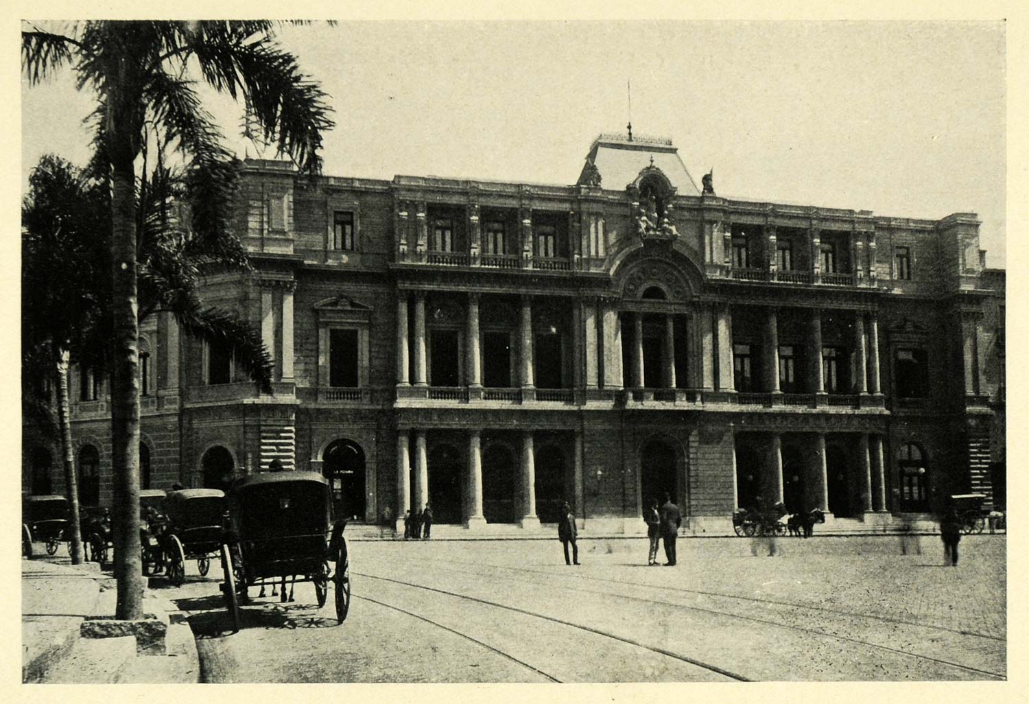 1906 Print Argentina Buenos Aires Plaza Victoria Stock Exchange Building XGK5