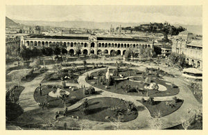 1906 Print Santiago Chile Plaza de Armas Cerro Santa Lucia Architecture XGK5