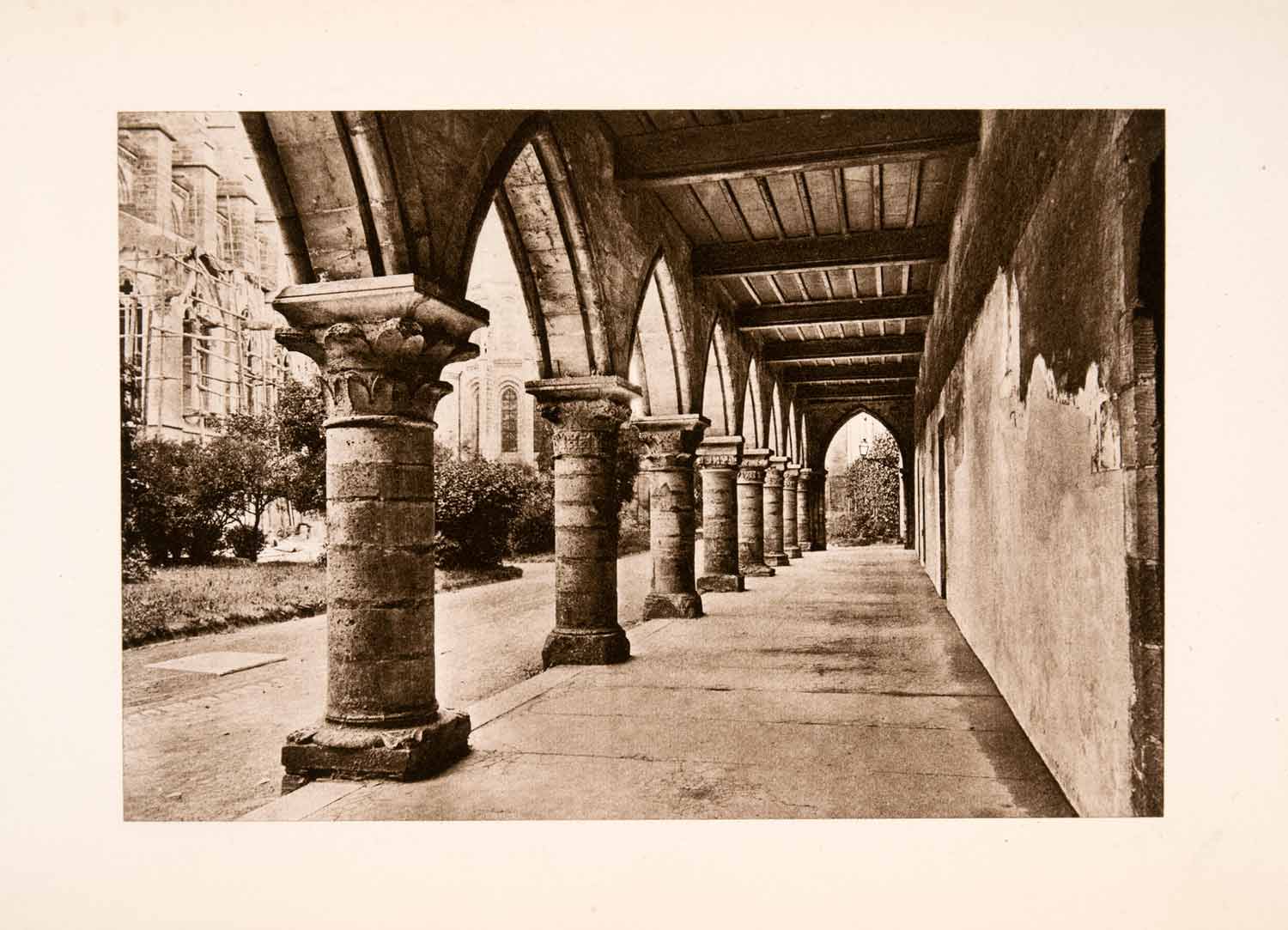 1904 Photogravure Colonnade Palais Justice Laon Architecture Aisne XGKA7