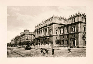 1902 Photogravure Stock Exchange Building Vienna Austria Streetscape XGKA9