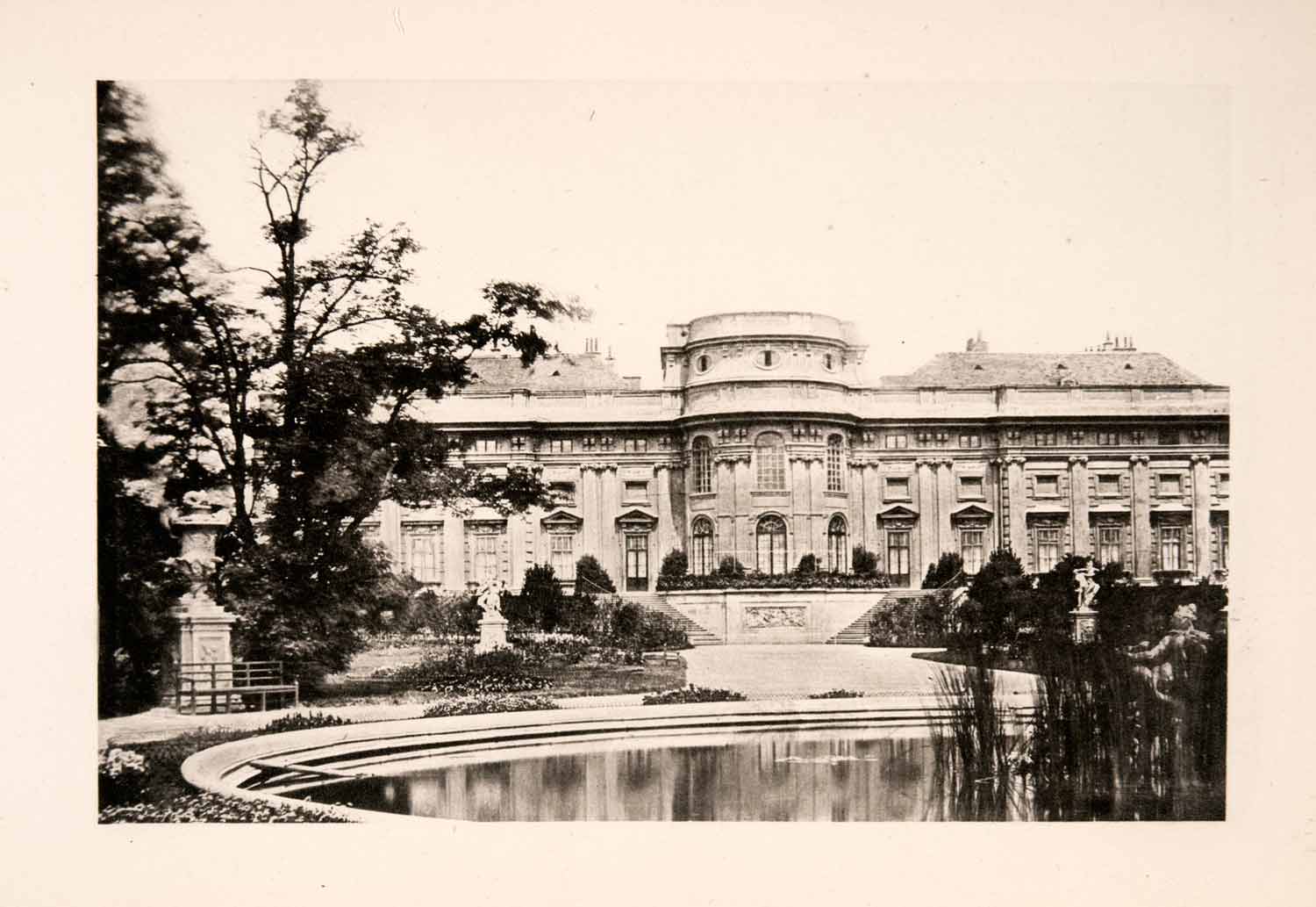 1902 Photogravure Baroque Palais Schwarzenberg Palace Vienna Austria XGKA9