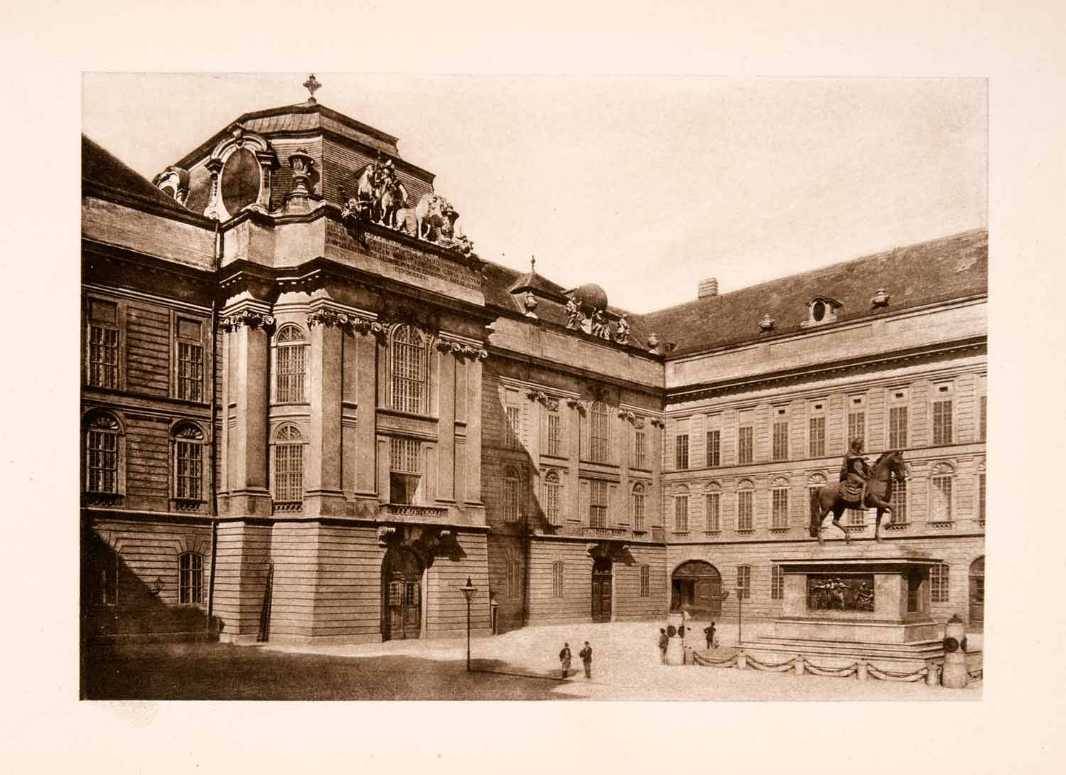 1902 PhotogravureJosefsplatz Emperor Joseph II Ruler Equestrian Statue XGKA9