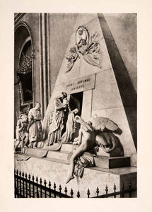1902 Photogravure Archduchess Maria Christina Monument Vienna Austria XGKA9