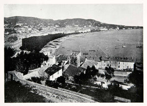 1902 Print Cannes French Riviera French Commune Mediterranean Sea Mont XGKB3