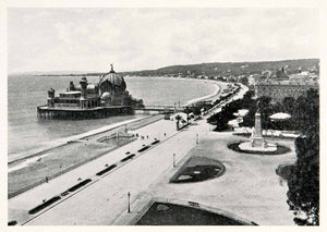 1902 Print Promenade Anglais Nice French Riviera Casino Jetee XGKB3