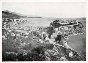 1902 Print Monaco French Riviera France Sovereign State Mediterranean Sea XGKB3