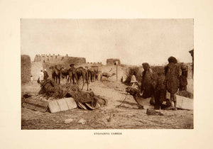 1927 Print Unloading Camels Animals Indigenous People Timbuctoo Africa XGKC4