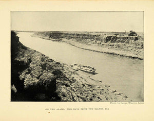 1906 Print Alamo River Ship Landscape George Wharton James Canal XGL5