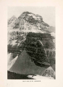 1900 Halftone Print South Mt Assiniboine Mountain Canadian Rockies Alberta XGLA8