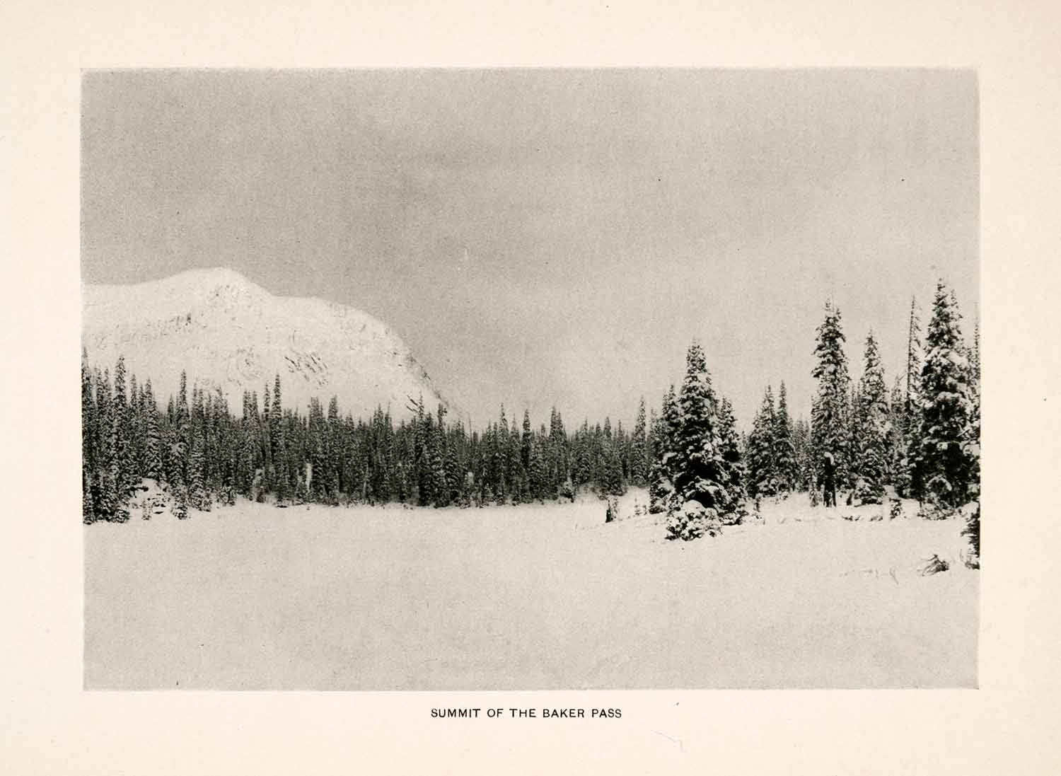 1900 Halftone Print Summit Baker Pass Alberta British Columbia Canadian XGLA8