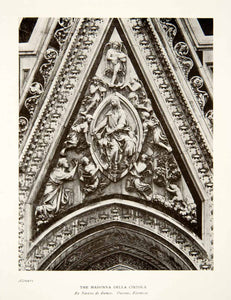 1907 Print Madonna Della Cintola Italy Nani di Banco Duomo Florence XGLB1