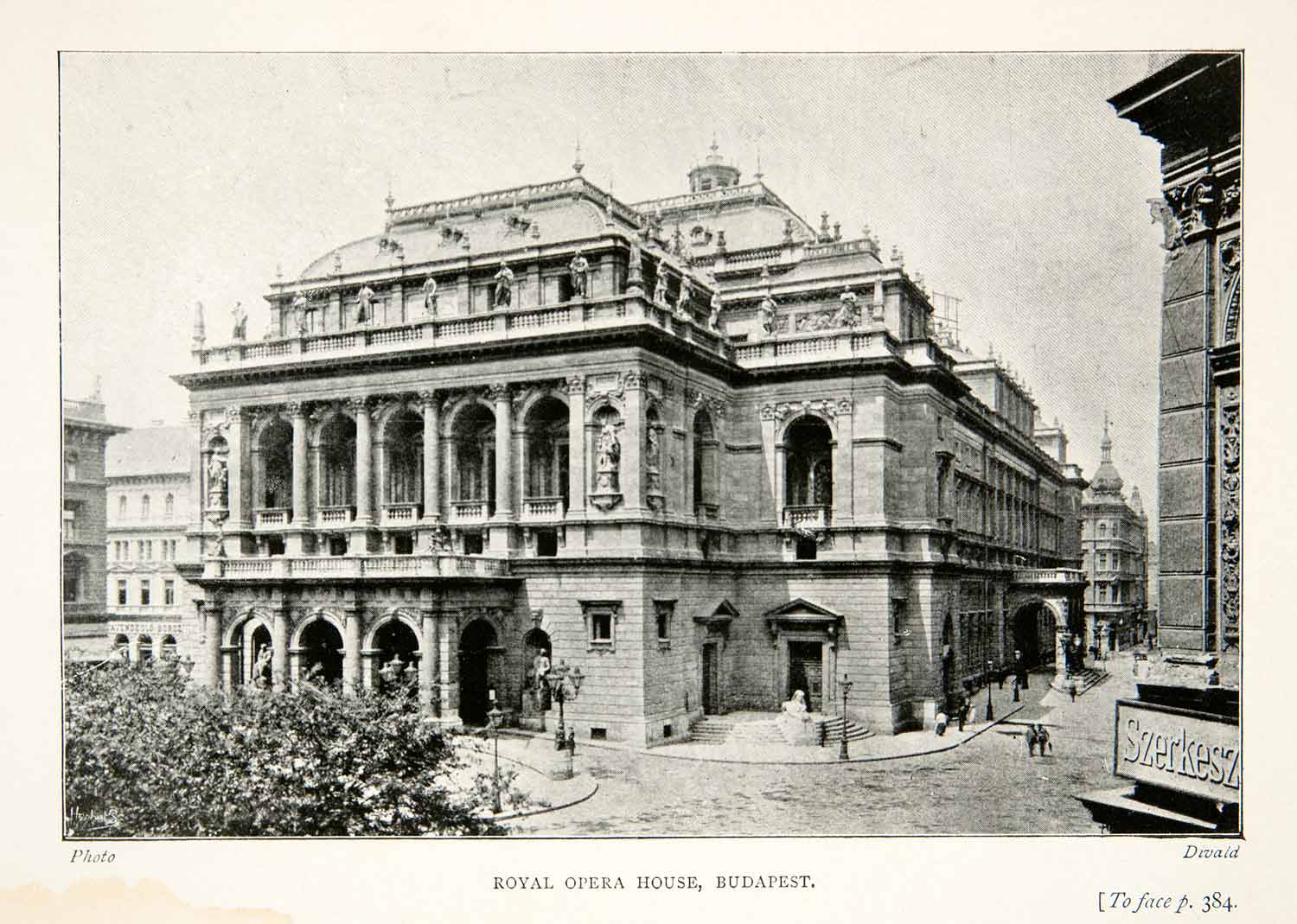 1909 Print Hungarian State Opera House Budapest Hungary Miklos Ybl XGLB2
