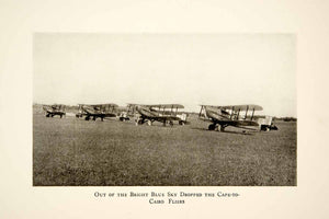 1929 Print Cairo Cape Fliers Airplane Tabora Tanzania Africa Landing Strip XGLB8