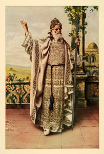 1903 Print Oberammergau Passion Play Actor Joseph Mayr Germany Costume Robe XGM1