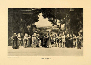 1903 Print Betrayal Passion Play Oberammergau Germany Jesus Stage Actor XGM1