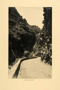 1903 Print Gorge Corsica France French Landscape Rock Formation Scenery XGM1