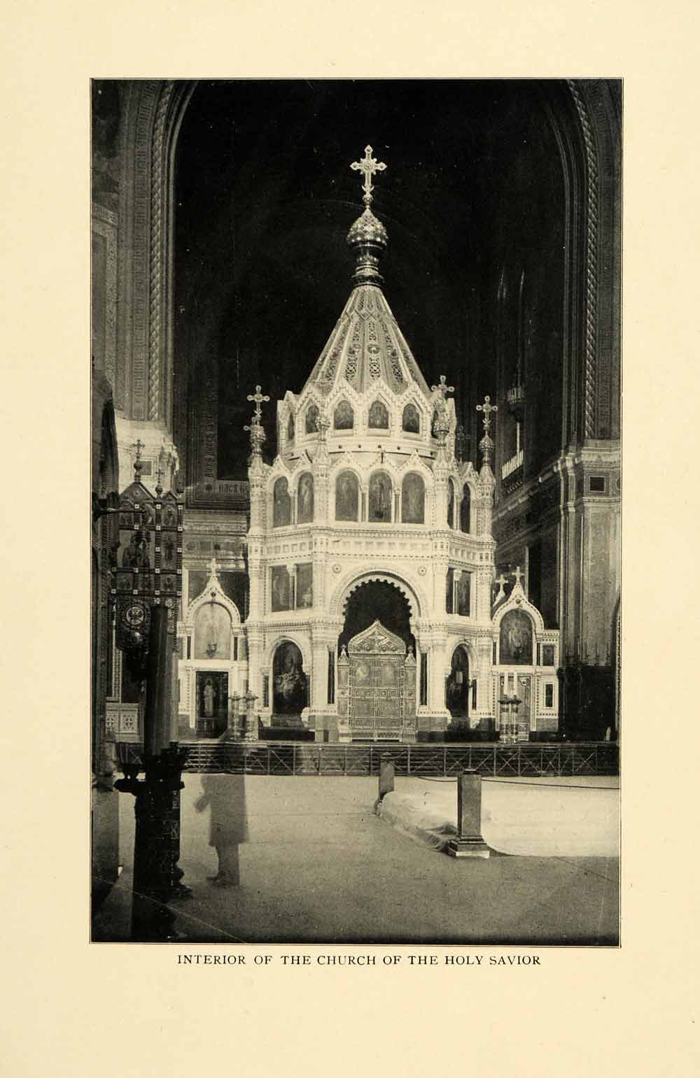 1903 Print Church Holy Savior Religious Moscow Russia Khram Khrista XGM1