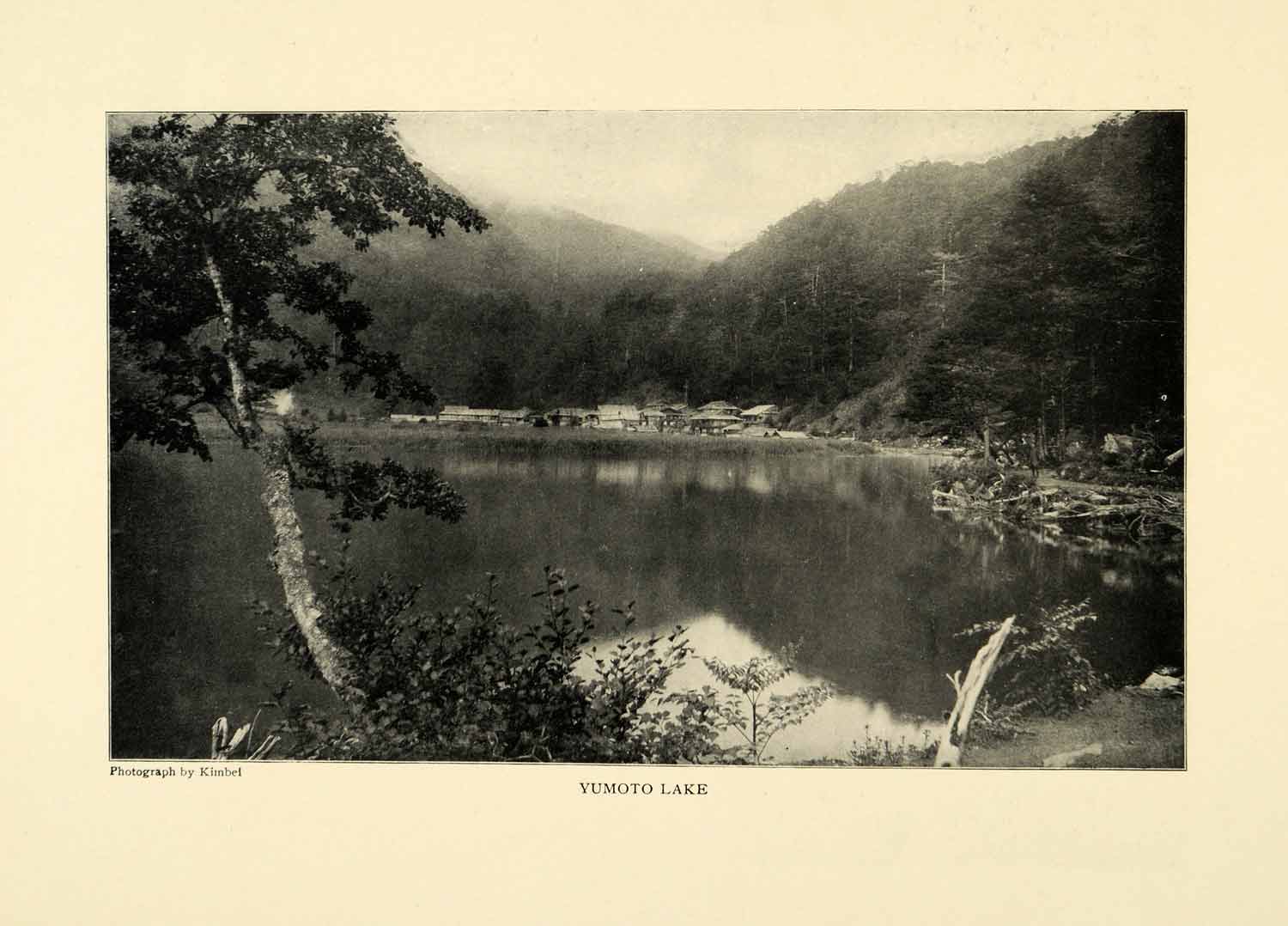 1903 Print Yomoto Lake Kimbel Nikko Japan Japanese Landscape Water Art XGM1