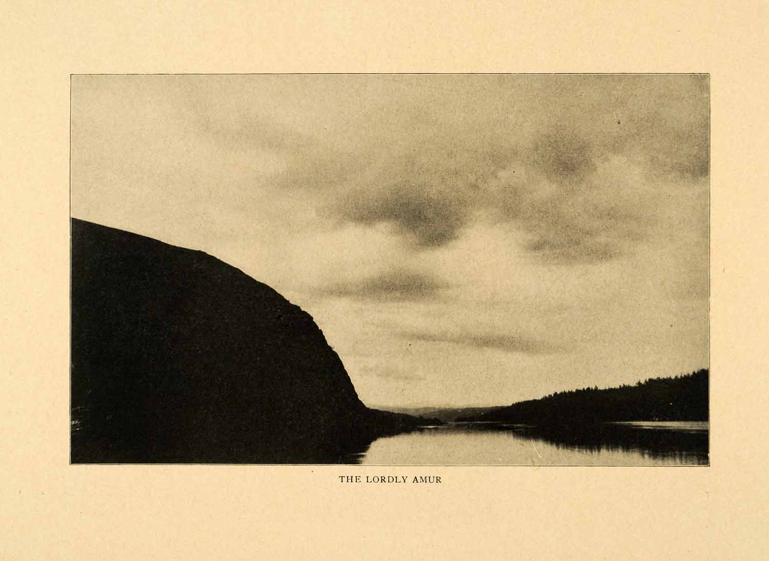 1903 Print Amur River Russia China Landscape Scenery Heliong Jiang Chinese XGM1
