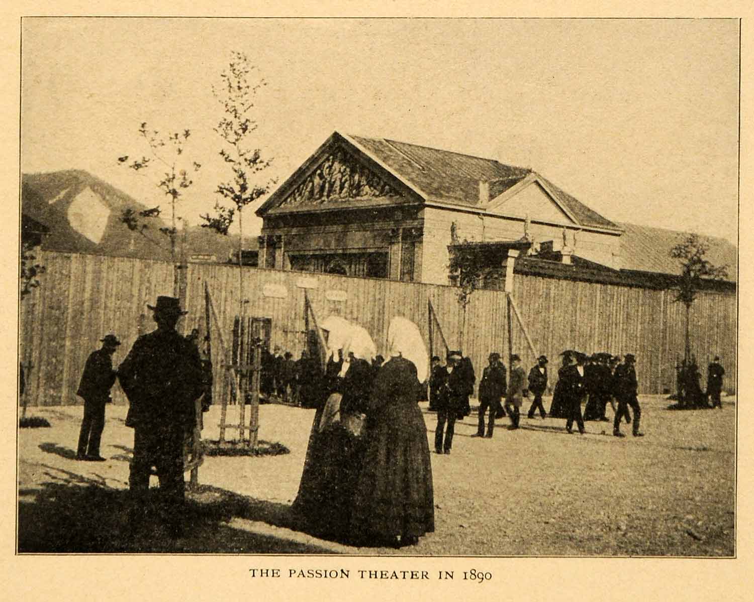 1903 Print Passion Theater Oberammergau Bavaria Germany Stage Bible XGM1