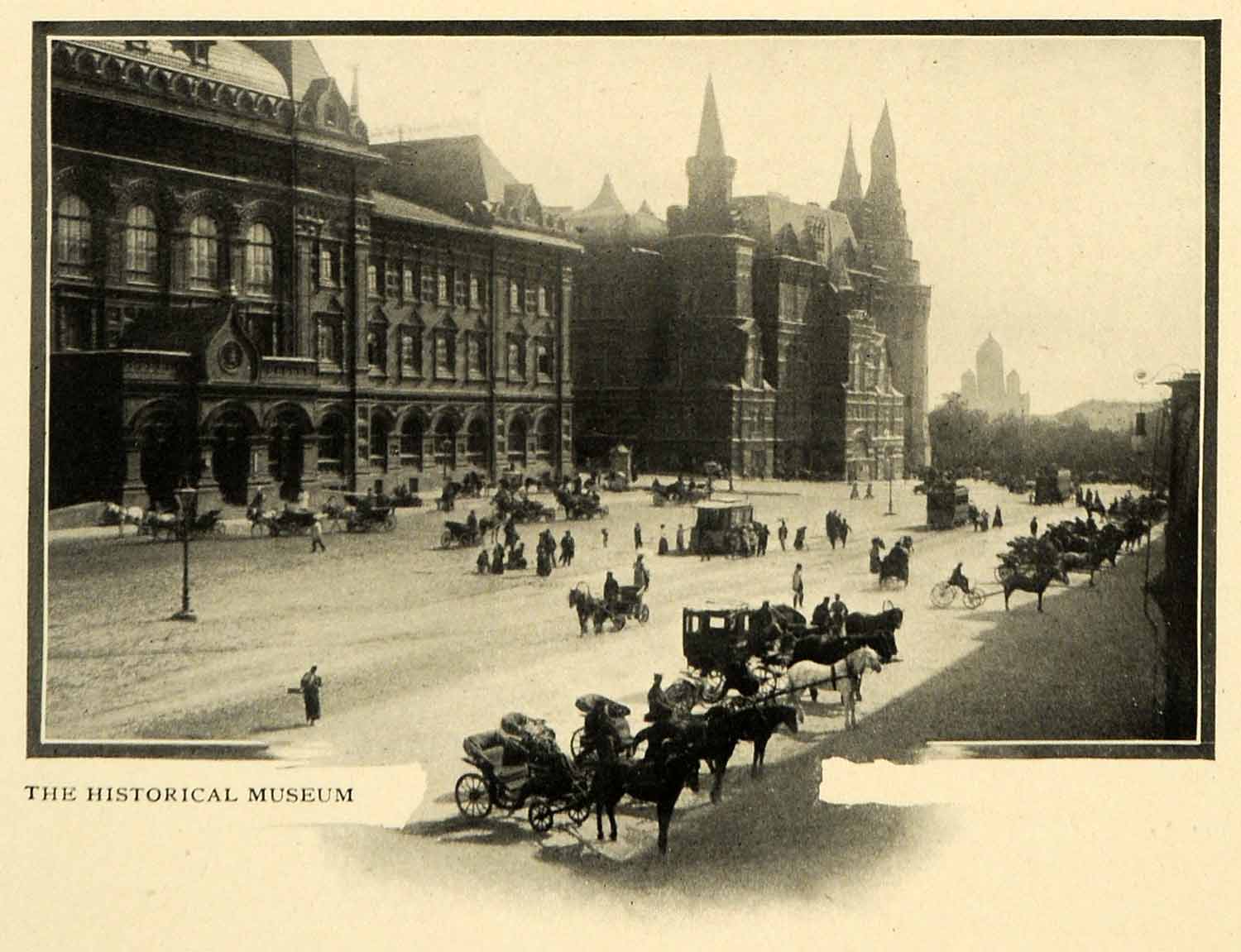 1903 Print Historical Museum Horse Carriage Moscow Russia Equine XGM1