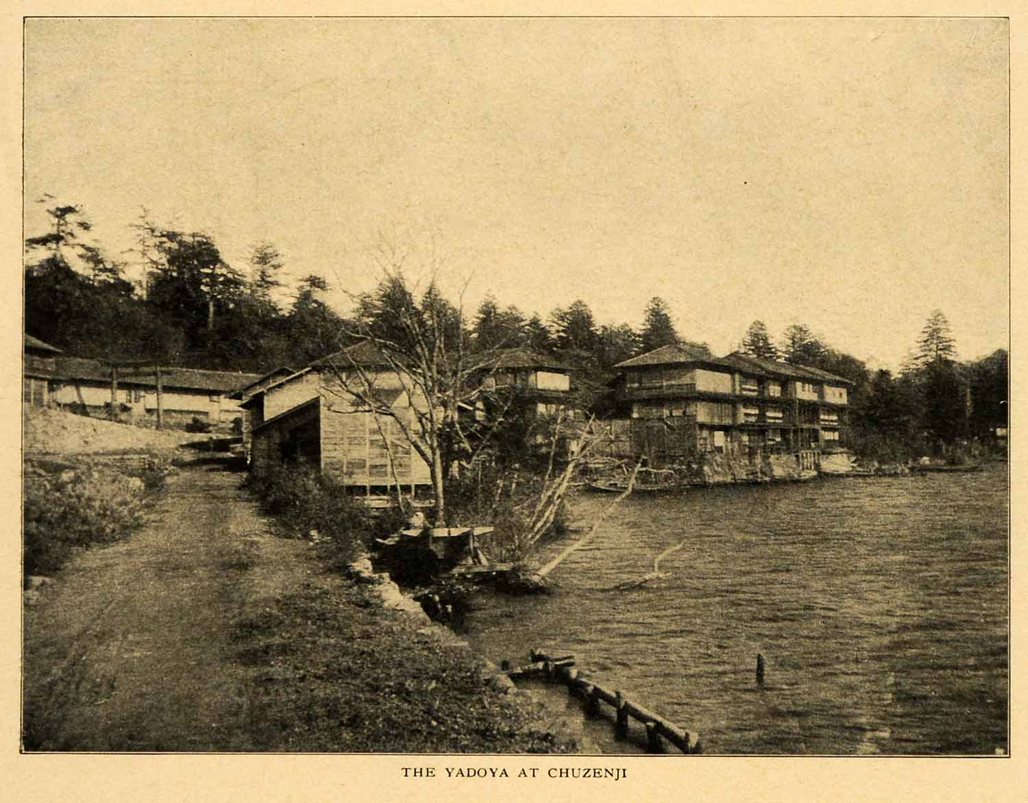 1903 Print Yadoya Lake Chuzenji Japan Japanese Coast Nikko National Park XGM1