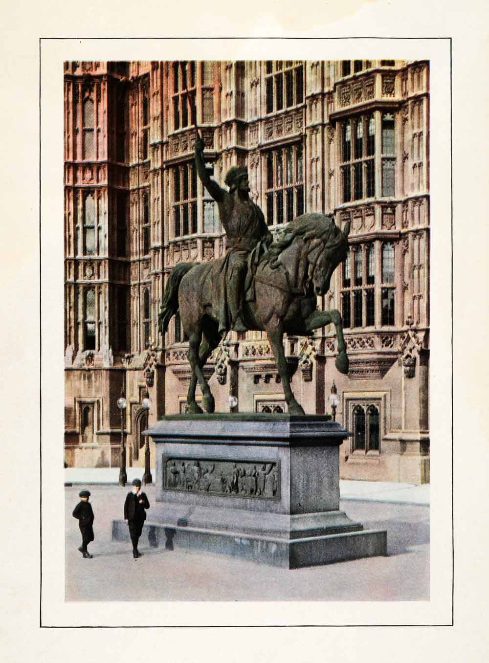 1910 Print Richard Coeur de Lion London House Parliament Costume Fashion XGM2