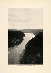 1910 Print Gota Alv Trollhattan Sweden Gotaland Fjord Landscape River XGM2