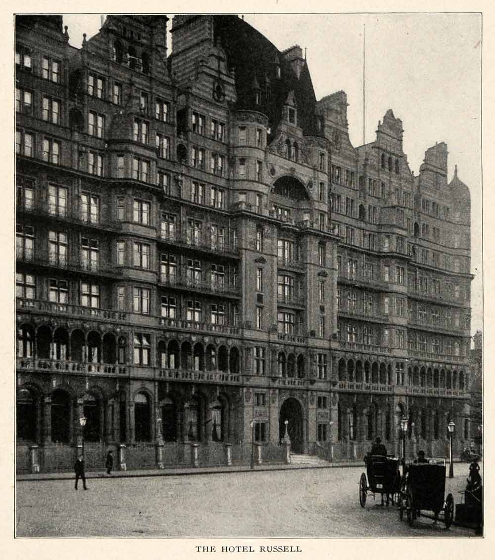 1910 Print Hotel Russell London Blomsbury Charles Fitzroy Doll Henry Fehr XGM2