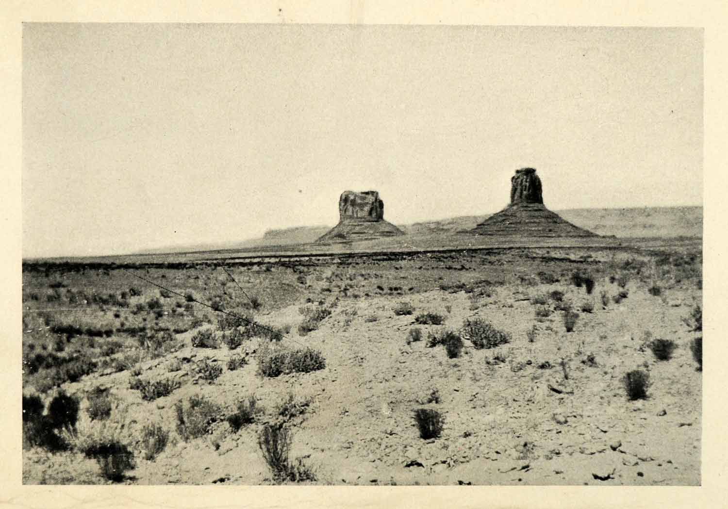 1906 Print Sentinels Plateau Great Plains Guards Landscape Grassland XGM8