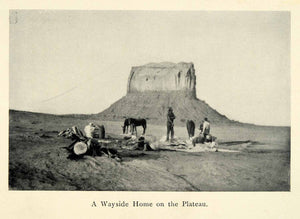 1906 Print Sentinel Wayside Home Camp Plateau Great Plains Guards America XGM8